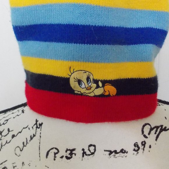 NWOT Girl's Tweety Bird Knit Beanie Cap - Picture 2 of 4